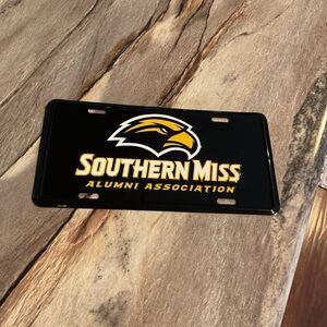 Southern Miss Alumni Association Booster License Plate USM University